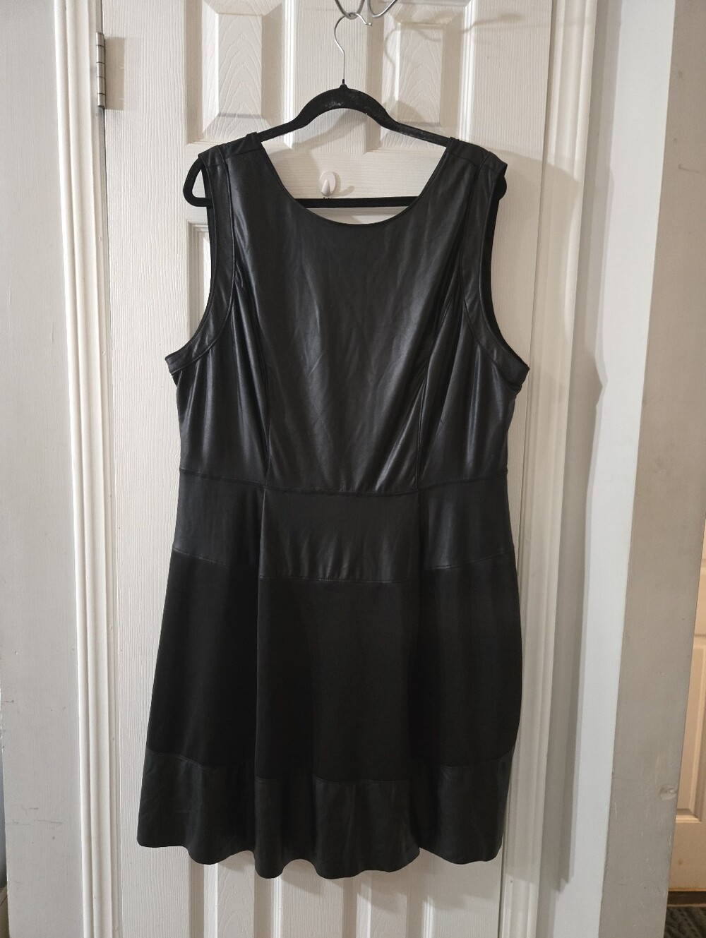 2x (sz B) A Beautiful Soul (Altar'd State) faux leather dress, black